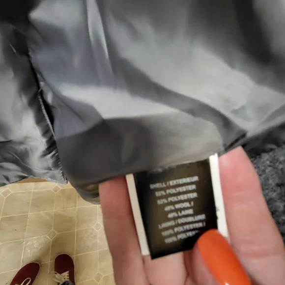 Men's Gray Wool Coat - Picture 4 of 10